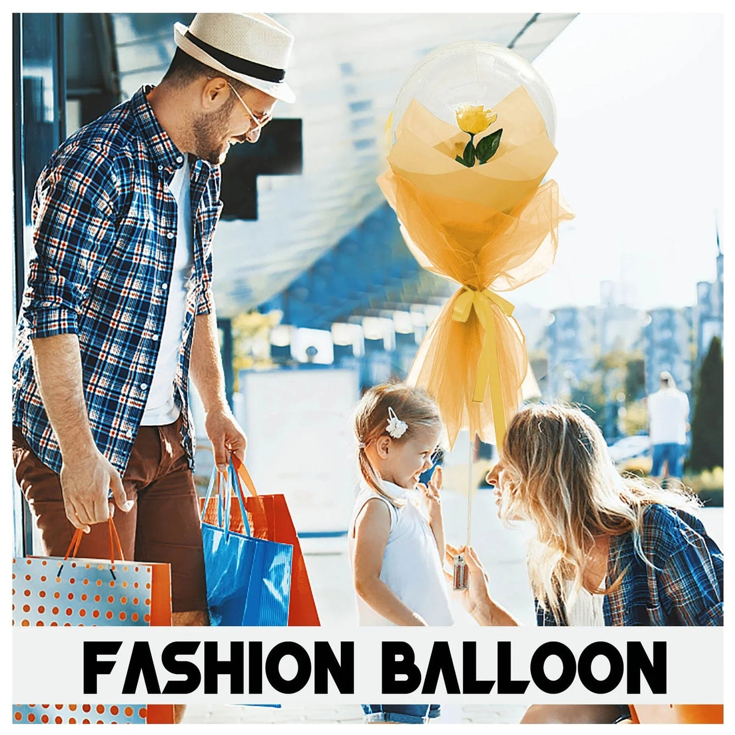 LED Rose Balloon Bouquet Luminous Bobo Ball Valentine Birthday Gift DIY Kit